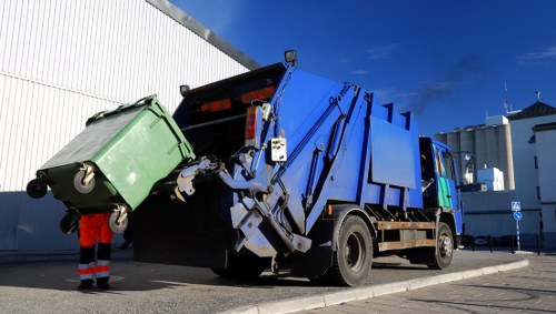 Business waste removal services in Upminster building